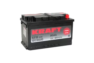 Kraft EFB 80 R 80 A/h 800 A R+ 315x175x190 мм - 2