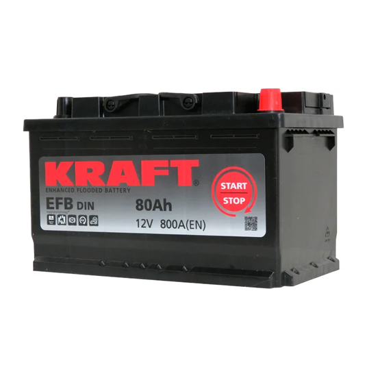Kraft EFB 80 R 80 A/h 800 A R+ 315x175x190 мм - 1