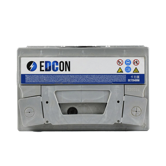 Edcon DC72640R1M 72 A/h 640 A R+ 278x175x190 мм - 2