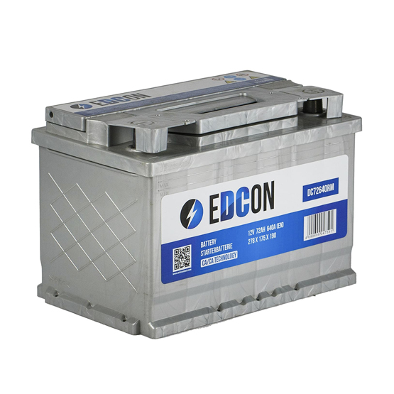 Edcon DC72640R1M 72 A/h 640 A R+ 278x175x190 мм - 1