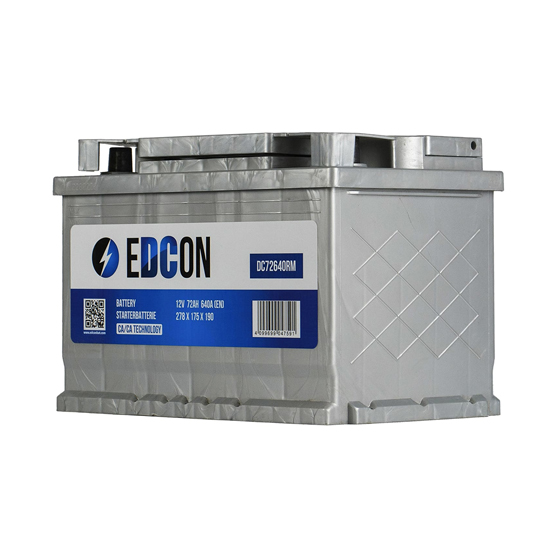 Edcon DC72640R1M 72 A/h 640 A R+ 278x175x190 мм - 3