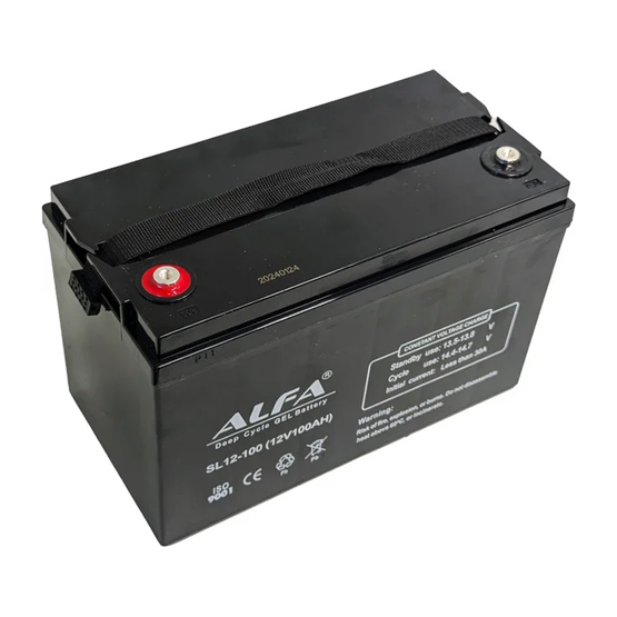 ALFA Deep Cycle AGM C20 100 A/h 330x175x220 мм - 2