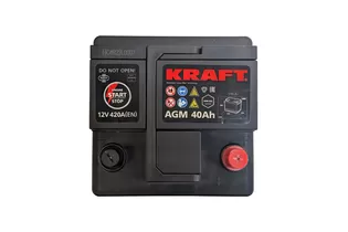 Kraft AGM 40 A/h 420 A R+ 175x175x190 мм - 2