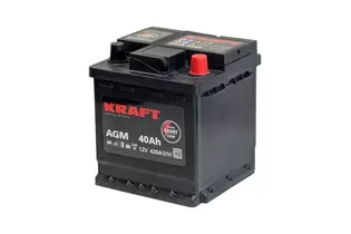 Kraft AGM 40 A/h 420 A R+ 175x175x190 мм - 3