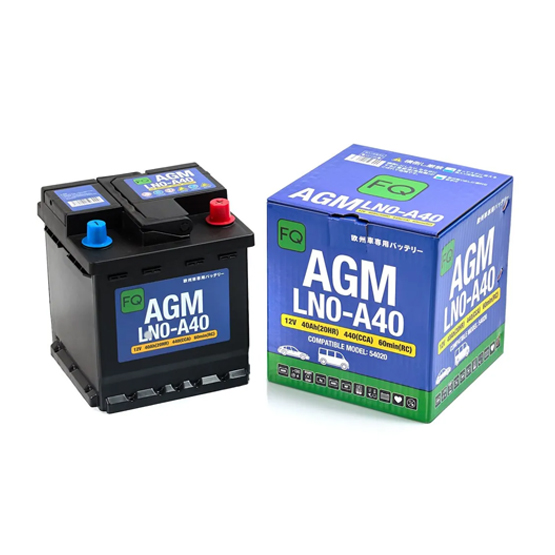 Fujito Quality (FQ) AGM LN0-A40 40 A/h 440 A R+ 175x175x190 мм - 1