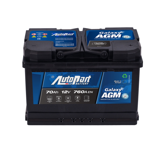 AutoPart Galaxy AGM 570-375 70 A/h 760 А R+ 278x175x190 мм - 3