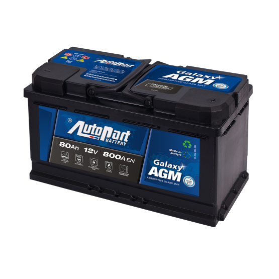 AutoPart Galaxy AGM 580-475 80 A/h 800 А R+ 315x175x190 мм - 2