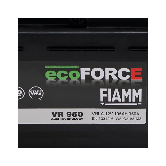 Fiamm EcoForce AGM VR950 105 A/h 950 А R+ 393x175x190 мм - 2