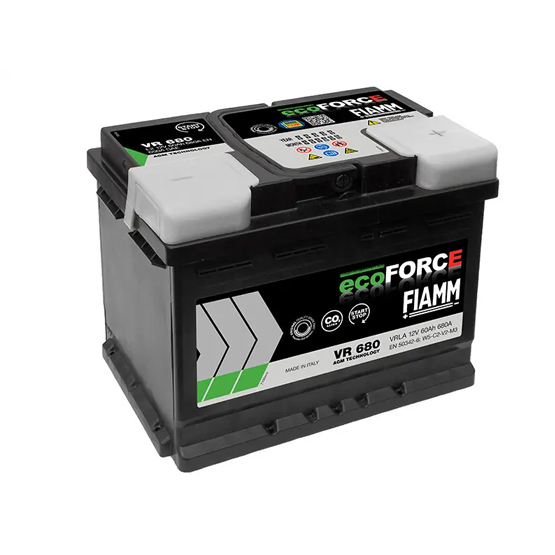 Fiamm EcoForse AGM VR680 60 A/h 680 A R+ 242x175x190 mm - 1