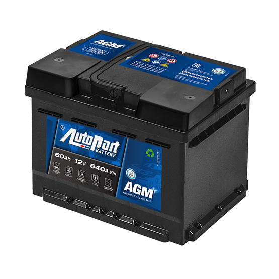 AutoPart Galaxy AGM 560-275 60 A/h 640 A R+ 242x175x190 мм - 3