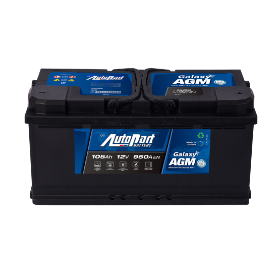 AutoPart Galaxy AGM 605-675 105 A/h 950 А R+ 393x175x190 мм - 2