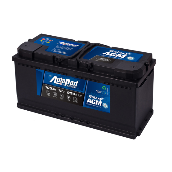 AutoPart Galaxy AGM 605-675 105 A/h 950 А R+ 393x175x190 мм - 1