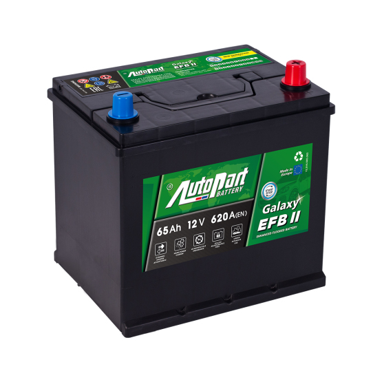 AutoPart Galaxy EFB II Japanese 565-082 65 A/h 620 A R+ 230x175x220 мм - 1