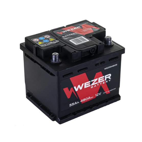 Wezer WEZ55480R 55 A/h 480 А R+ 207x175x190 мм - 1