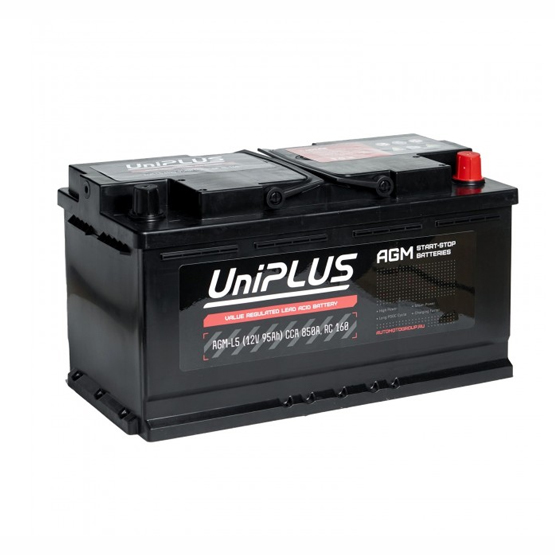 UniPlus AGM 95 A/h 850 A R+ 353x175x190 мм - 1