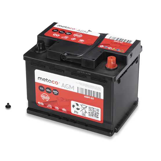 Metaco AGM 60 A/h 660 А R+ 242x175x190 мм - 1