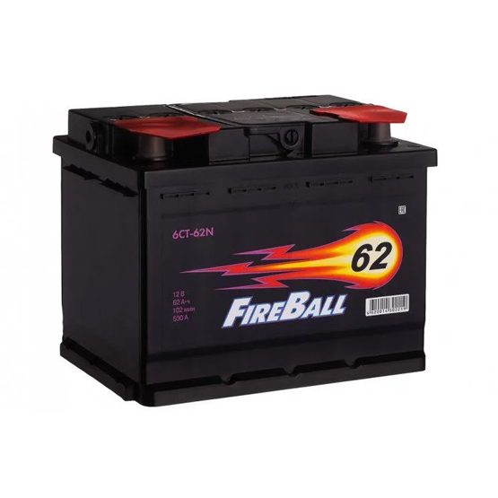 FIRE BALL 6СТ-62 NR Euro 62 A/h 530 A R+ 242x175x190 мм - 1