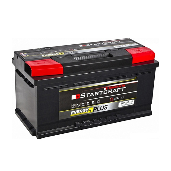 Startcraft Energy Plus 100 A/h 820 A R+ 353x175x190 мм - 1