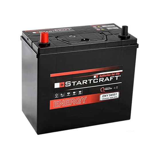 Startcraft Energy Asia 45 A/h 360 A L+ 237x127x225 мм - 1