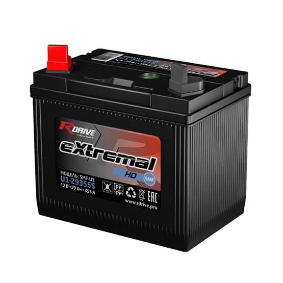 RDrive eXtremal HD U1-29355S SMF-U1 29 A/h 355 A L+ 197х132х186 мм - 1