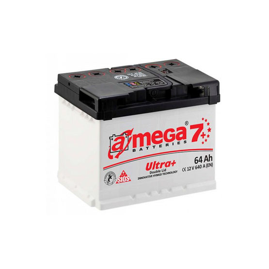 A-mega Ultra Plus 64 A/h 640 А R+ 242x175x190 мм - 1