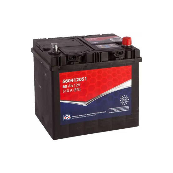 AD Asia 60 A/h 510 A R+ 230x172x220 мм - 1