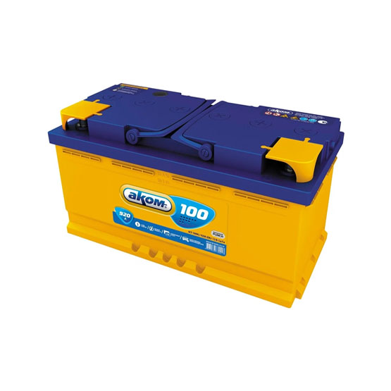 AKOM 100 A/h 920 А R+ 353x175x190 mm - 1