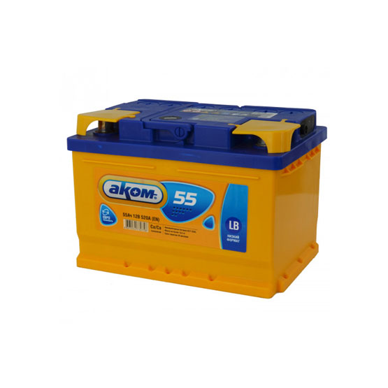 AKOM 55 A/h 520 А R+ Низкий 242x175x175 мм - 1