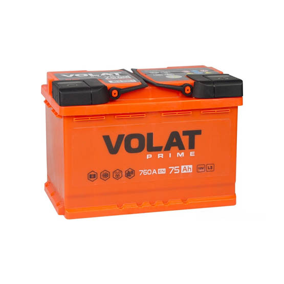 Volat Prime 75 A/h 760 A R+ 278x175x190 мм - 1