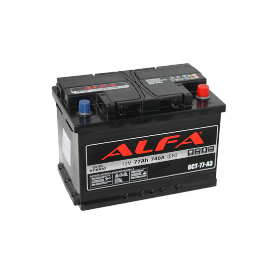 ALFA Hybrid 77 R 77 A/h 740 A R+ 278x175x190 мм - 1