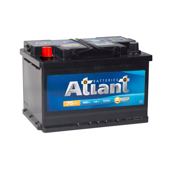 Atlant 75 A/h 680 A R+ 275x175x190 мм - 1