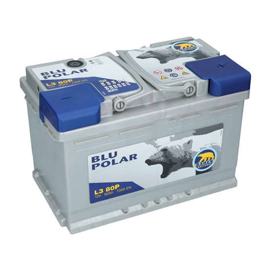 Baren Polar Blu 80 A/h 730 А R+ (7905630) 278x175x190 мм - 1