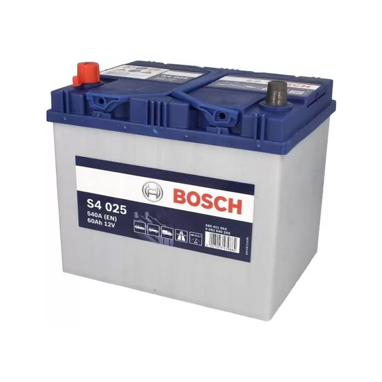 Bosch S4 025 Asia 60 А/h 540A L+ 230x173x225 мм - 1