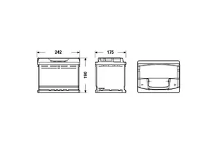 Centra Futura CA640 64 A/h 640 А R+ 242x175x190 мм - 2